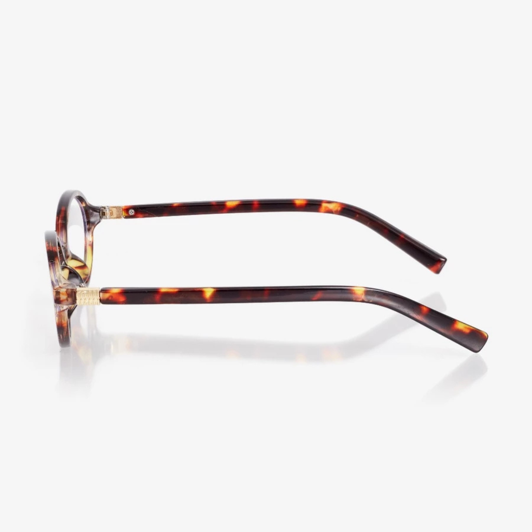 Armação para Óculos de Grau Feminino Redondo Marrom - AF01