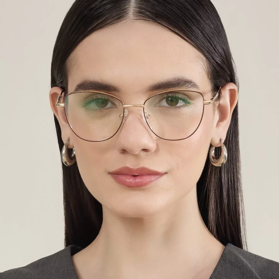 Armação para Óculos de Grau Feminino Redondo Vermelho - AF02