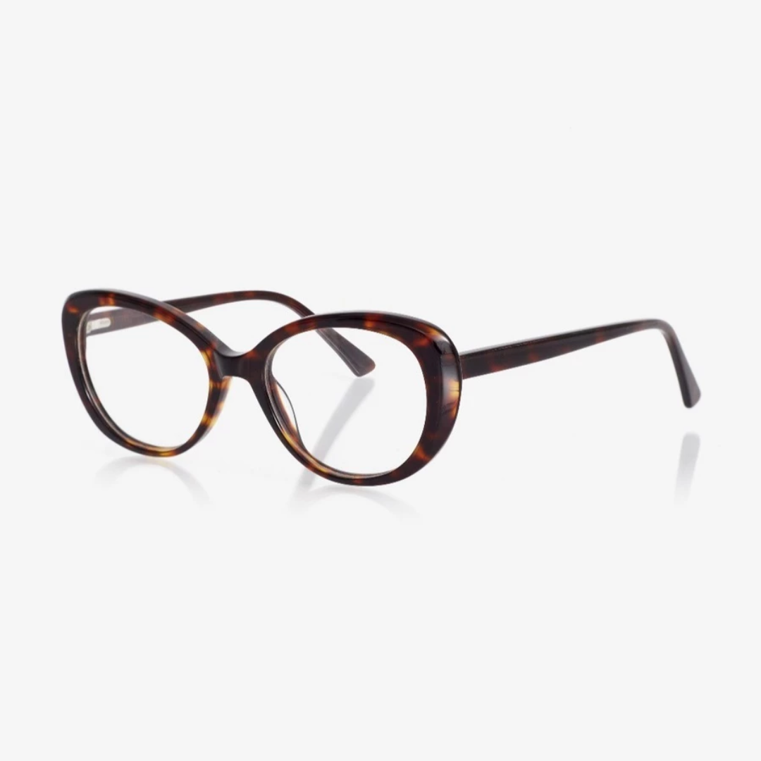 Armação para Óculos de Grau Feminino Redondo Marrom - AF04