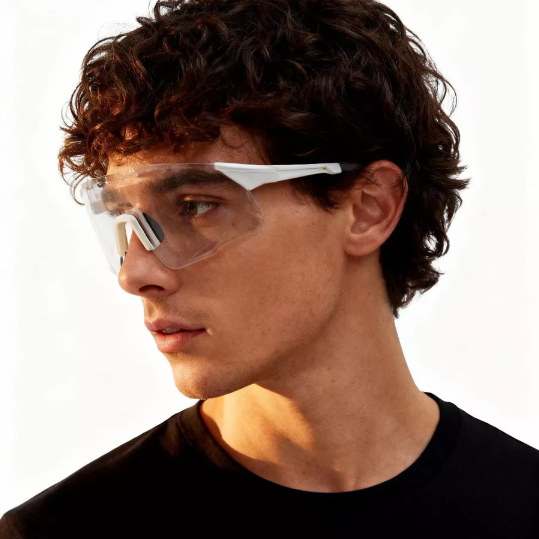 Óculos Esportivo Unissex Fotocromático Flexível com Armação Branca - OE05