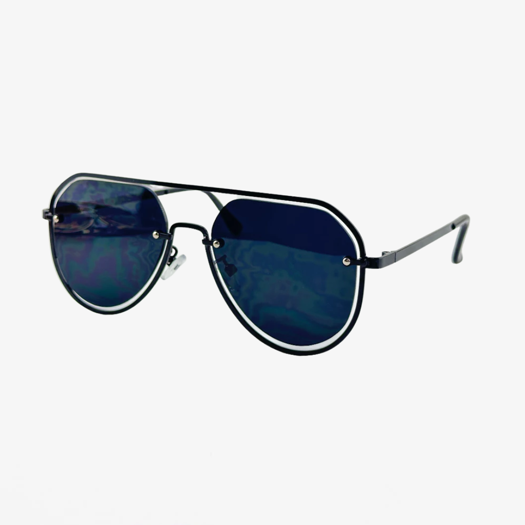 Óculos de Sol Feminino Redondo Preto - OSF06