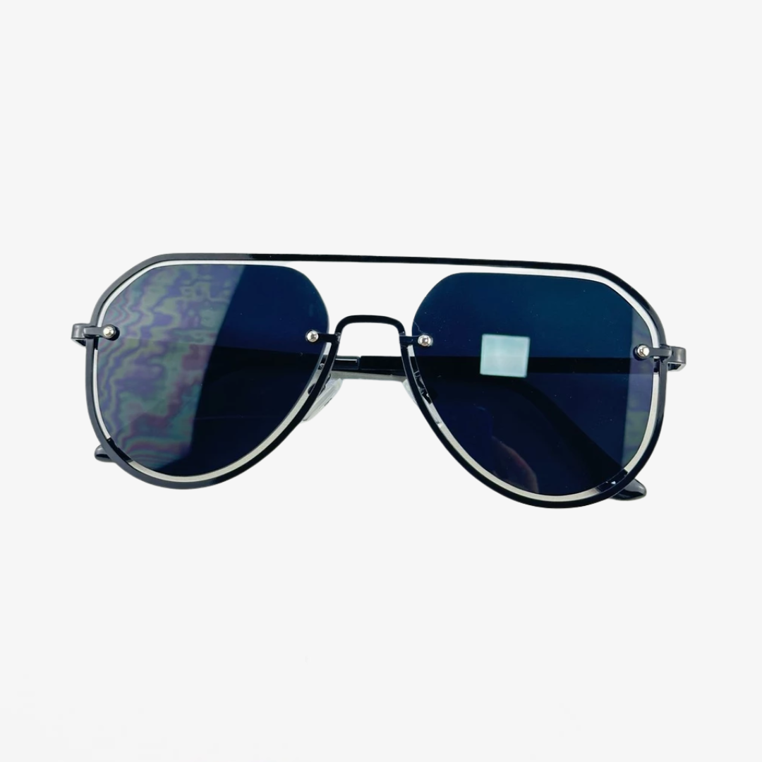 Óculos de Sol Feminino Redondo Preto - OSF06